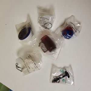 Lot of 6 Collectible Tupperware Keychains
